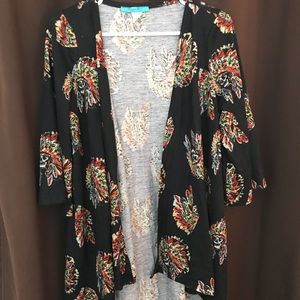 Skull/headdress kimono sweater